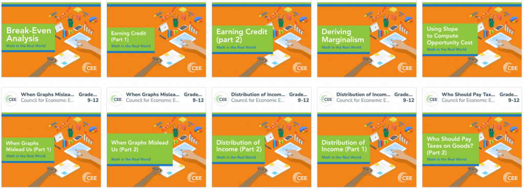 Council for Economic Education Math Lessons on Nearpod